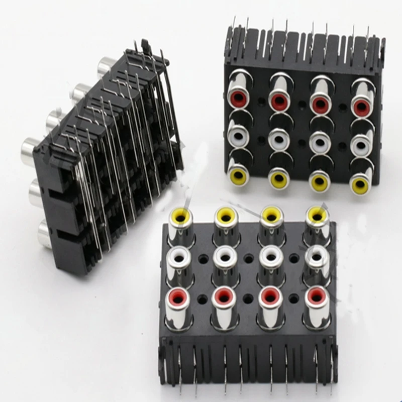 1pcs AV12-8.4-16 AV socket audio interface of 12-bit base welded RCA lotus | Обустройство дома