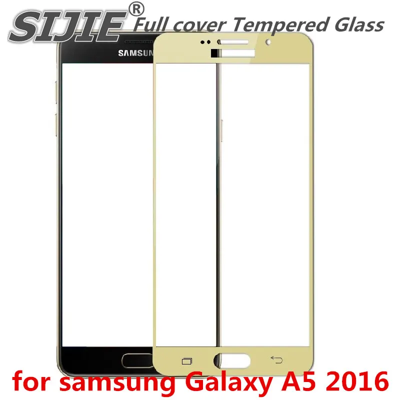 Закаленное стекло с полным покрытием для samsung Galaxy A5 2016 A 5 A5100 A510 A51 2 дюйма защита