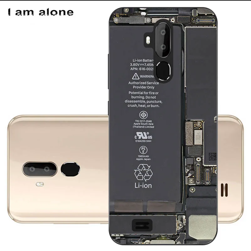 Чехлы для телефонов I am alone для Oukitel C12 Pro, 6,18 дюймов, модные чехлы из мягкого ТПУ для мобильных телефонов с цветочным рисунком для Oukitel C12 Pro - Цвет: Black TPU S17