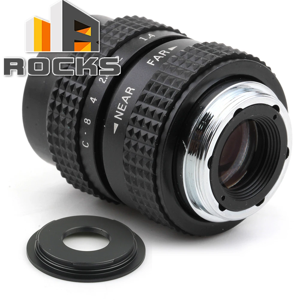 Pixco 25mm f1.4 CC TV Lens + C mount to Camera Adapter Front and Rear Capfor mft lens | Электроника