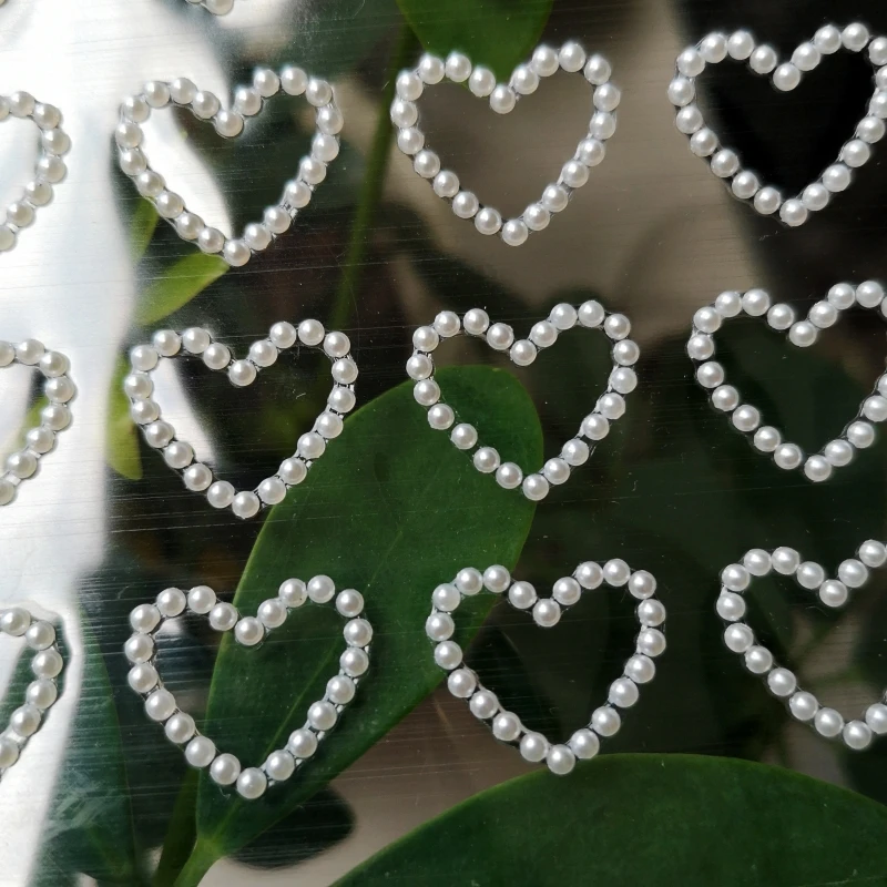 

10 sheets Self-adhesive Heart Pearl Stickers for Scrapbooking Diary Mobile Wedding Valentines Gifts Cards Paper Diy