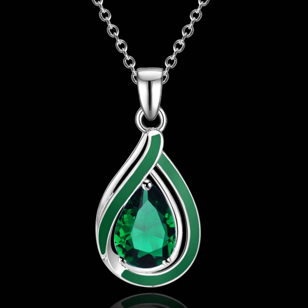 Бесплатная доставка посеребренная Ожерелье серебряные ювелирные изделия