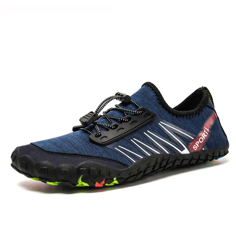 Мужская Летняя обувь Aqua дышащая сетчатая выше колена женские шлепанцы для