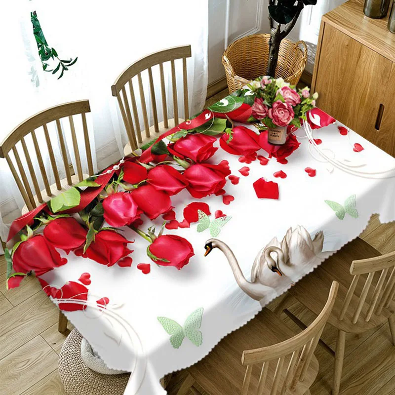 Новогоднее рождественское скатерть Кухня обеденный стол украшения дома