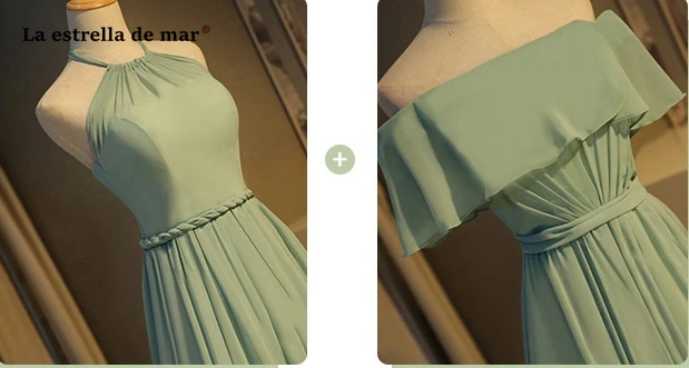 Ла звезда mar vestido madrinha2019 Совок кружевная обувь с украшением в виде кристаллов линия Румяна розовое платье подружки невесты с длинными недорогое свадебное торжество платье