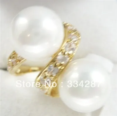 Кольцо с жемчугом 10 мм белый розовый серый черный желтый синий красный |