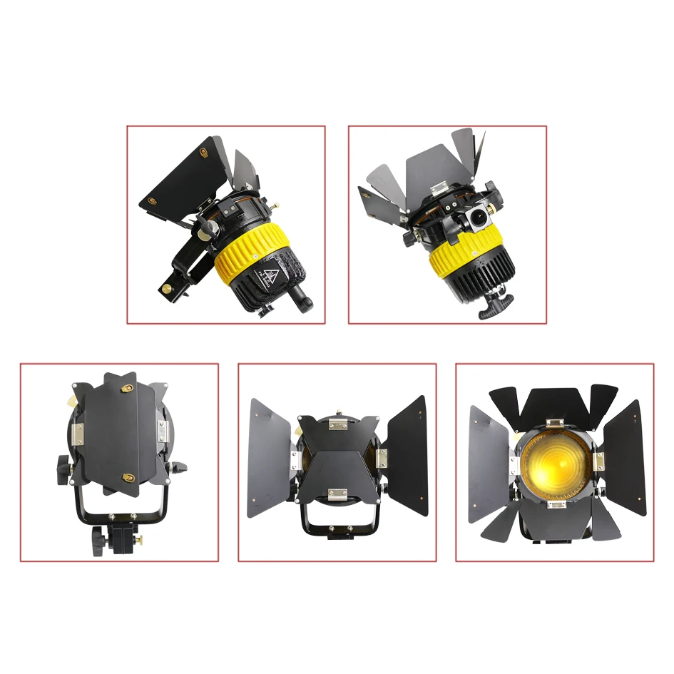 ALUMOTECH 5500/3200K 3x80W светодиодный светильник френеля с V-mount power поставщик+ стандарт x3+ софтбокс комплект для фотостудии видео