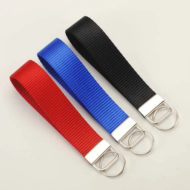 Однотонный нейлоновый брелок для ключей цепочка на заказ 2 шт. 1 дюйм 25 мм 13 7 см |