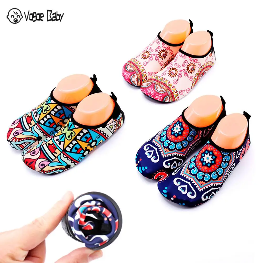 Этнические акватуфли для плавания цветные геометрические быстросохнущие