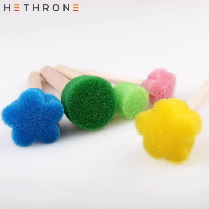Hethrone 5 шт./компл. креативные красочные набор кистей для рисования для детей рисунок акриловые Краски ing товары для рукоделия акварель масло щетки