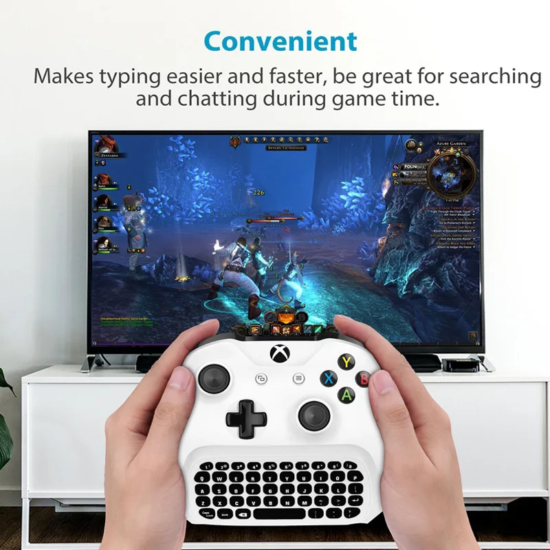 47 клавиш беспроводная 2 4G мини клавиатура игровая Chatpad сообщение геймпад печать