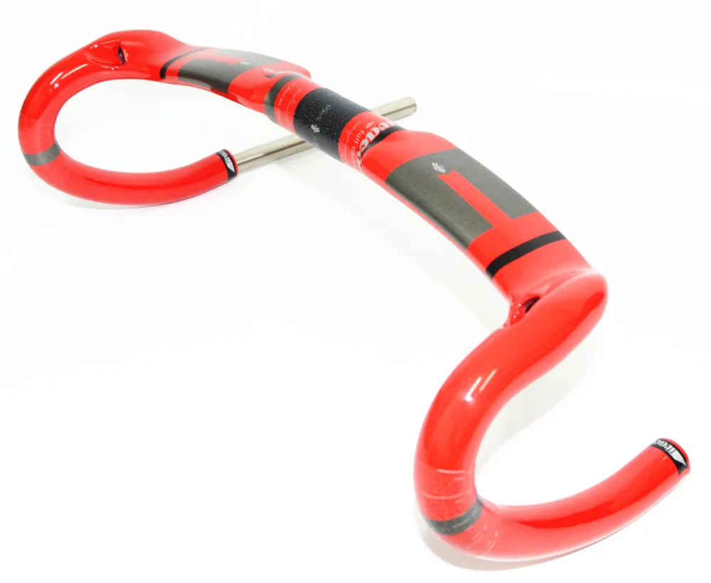 Продажа Wacako, полностью углеродное волокно, дорожный руль для велосипеда, изогнутый брусок, внутренняя направляющая, блеск 31,8*400/420/440 мм, детали для ве...