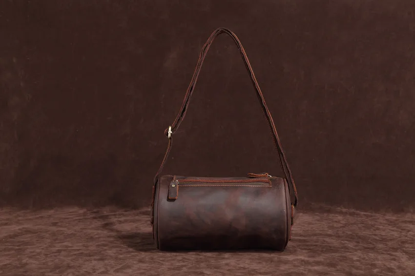 Прекрасный уникальный дизайн природных Crazy Horse кожа Для женщин сумка Винтаж Crossbody сумки подлинной кожаный корпус-образный мешок