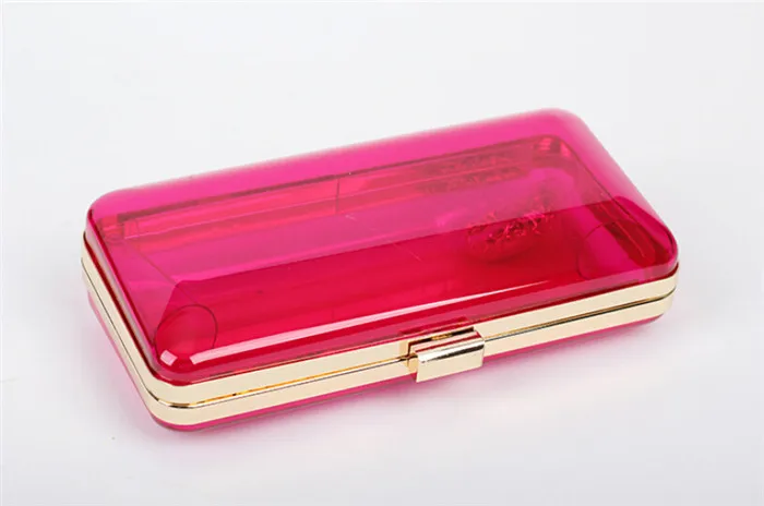 New Women Transparent / Lace Flap Acrylic Clear Colorful Ladies Handbags Chains Wedding Party Day Clutch Evening Bags BH538 | Багаж и