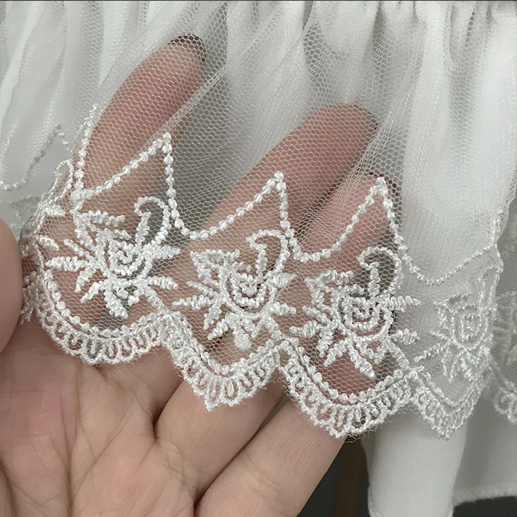 Милая Белая многослойная шифоновая Нижняя юбка, короткая юбка для костюмированной вечеринки со съемным бантом