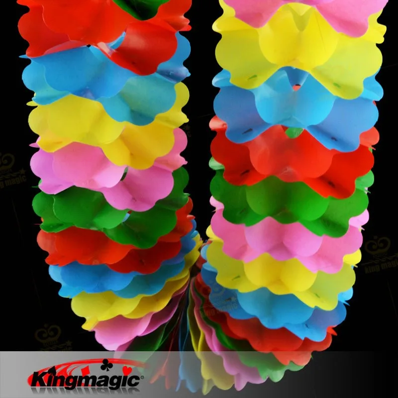 

Компрессионный цветок маленький размер 11,7 см многоцветная гирлянда из сжатой бумаги Garishness реквизит для магических трюков