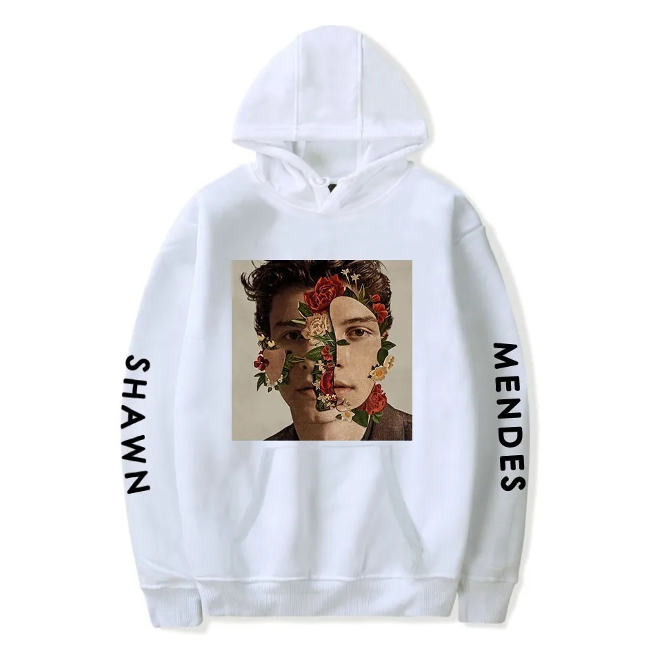 Новинка 2019 толстовка с капюшоном Shawn Mendes женские Толстовки принтом хлопковые