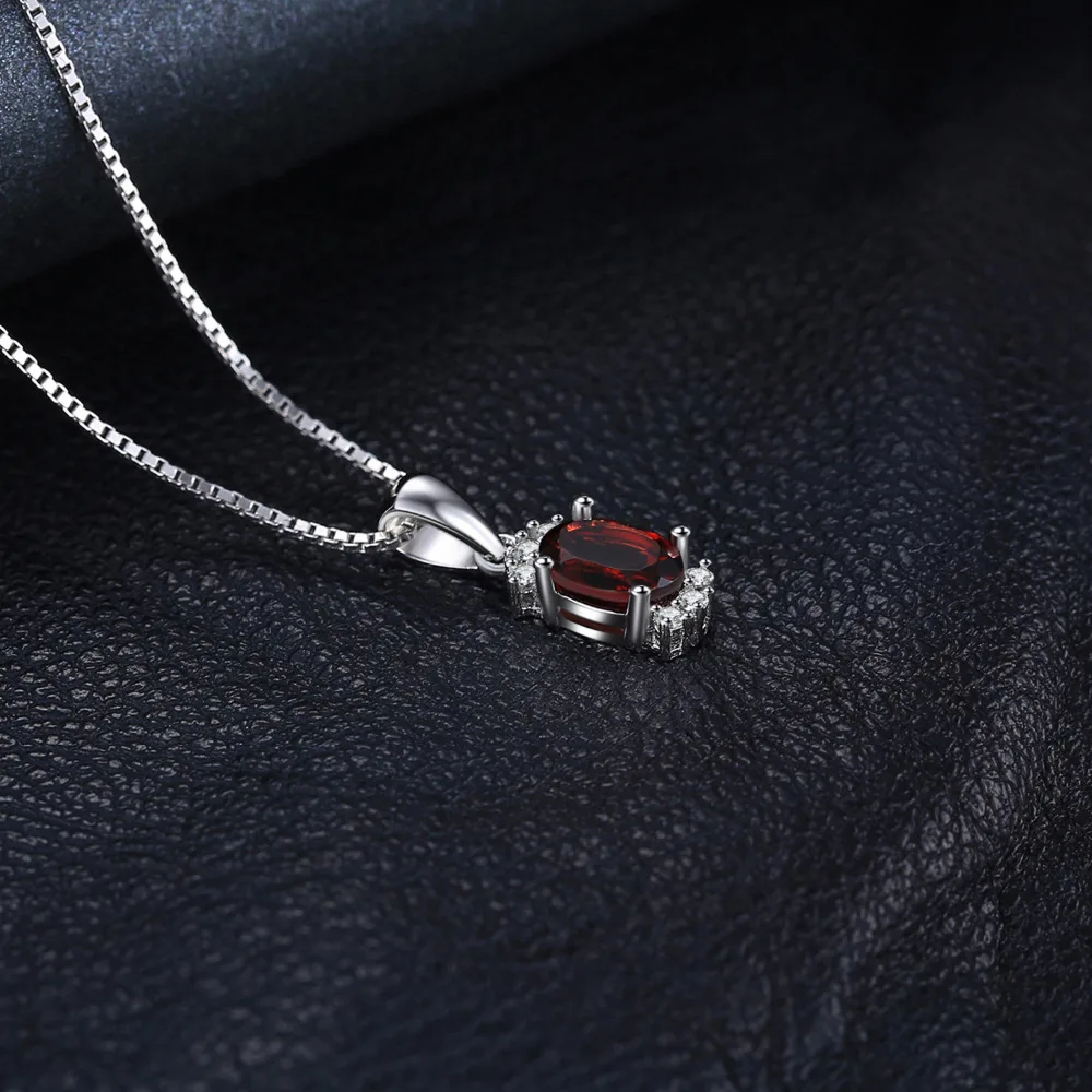 Jewelrypalace 1.2ct овальный Природный гранат Подвески для Для женщин 925 серебро Мода