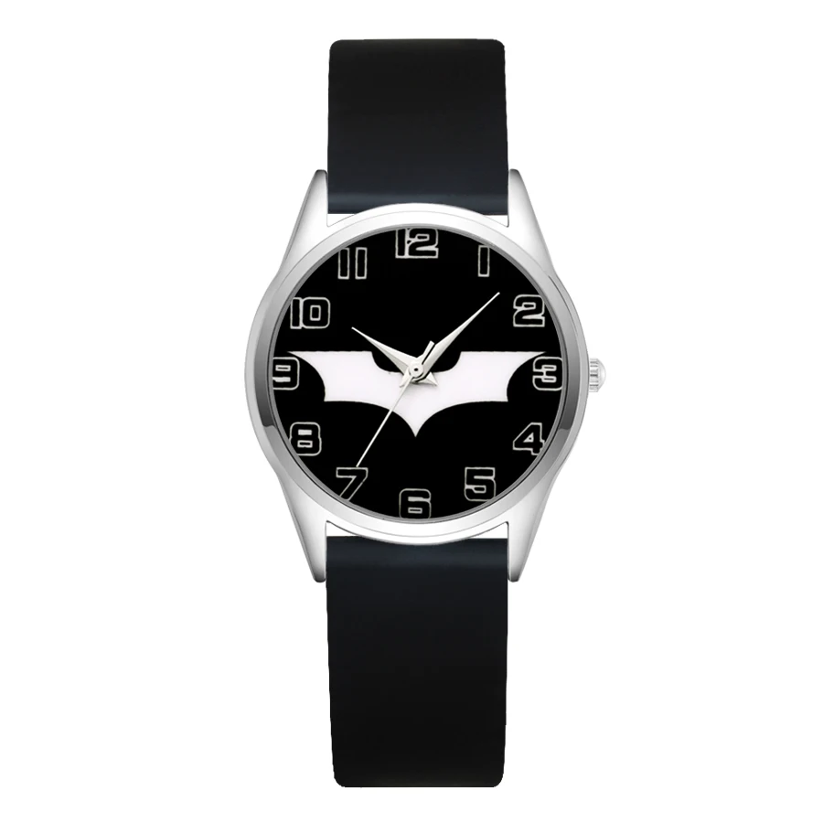 Cartoon bat style Children's Watches Women's Students girls Boys Quartz Soft Silicone strap Wrist Watch JC12 | Наручные часы