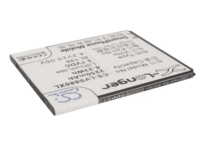Cameron Sino 2250 мАч аккумулятор BL198 для Lenovo A830 A850 K860 K860i S880 S880i S890|battery bl198|cameron sinobl198 battery for