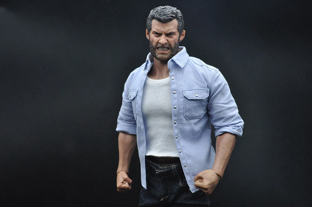 1/6 Хью Джекман Росомаха, Логан Полный Набор фигурок Angry Version голова и тело и Одежда и аксессуары подарки коллекции