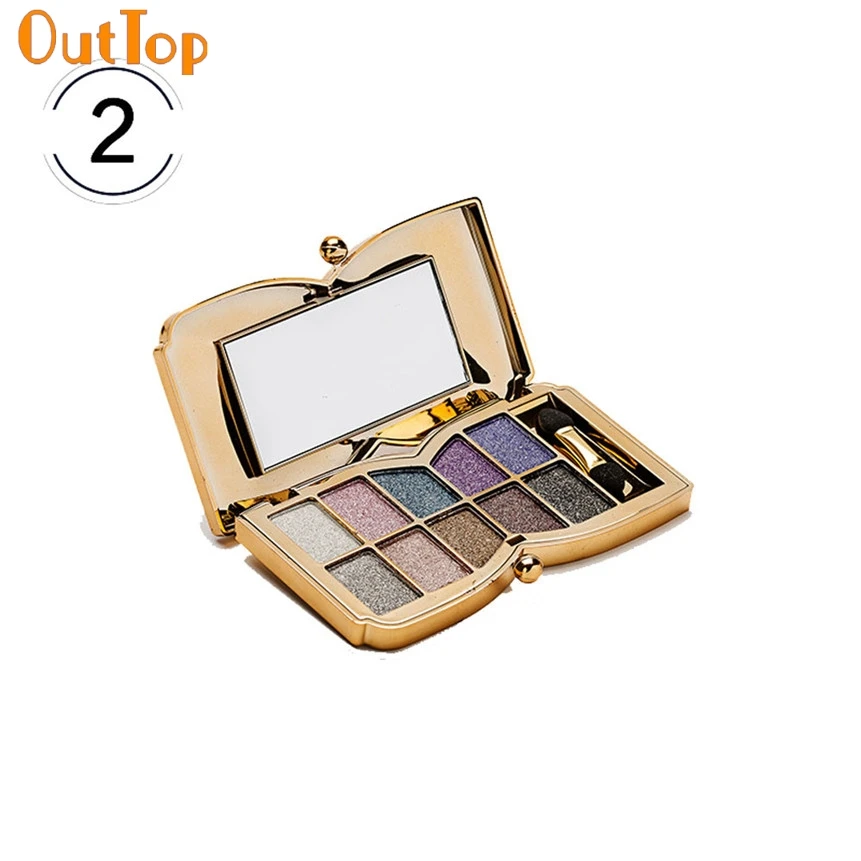 OutTop Beauty Fashion 1 коробка 10 видов цветов мерцающие тени для век Палитра теней