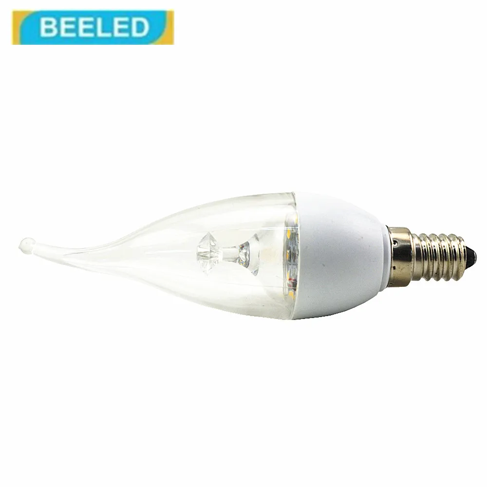 Светодиодные свечи 3 Вт E27 E14 холодный белый теплый 220 В LED лампа домашний декор для