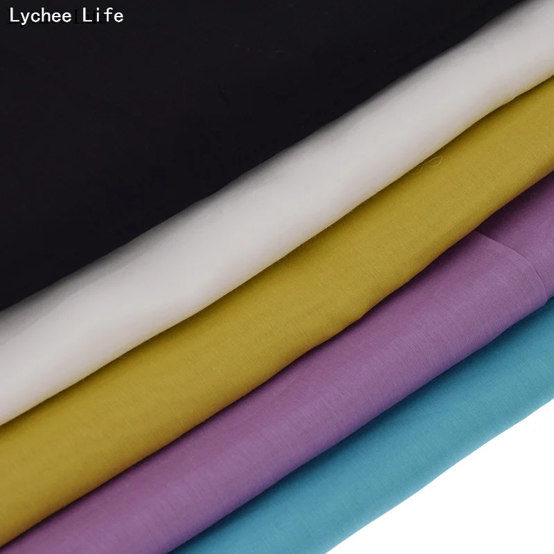 Lychee Life Simple Style Handmade Garment Craft Fabric Soft Silk Cotton Lining For Women DIY Patchwork Clothes Decoration | Дом и сад