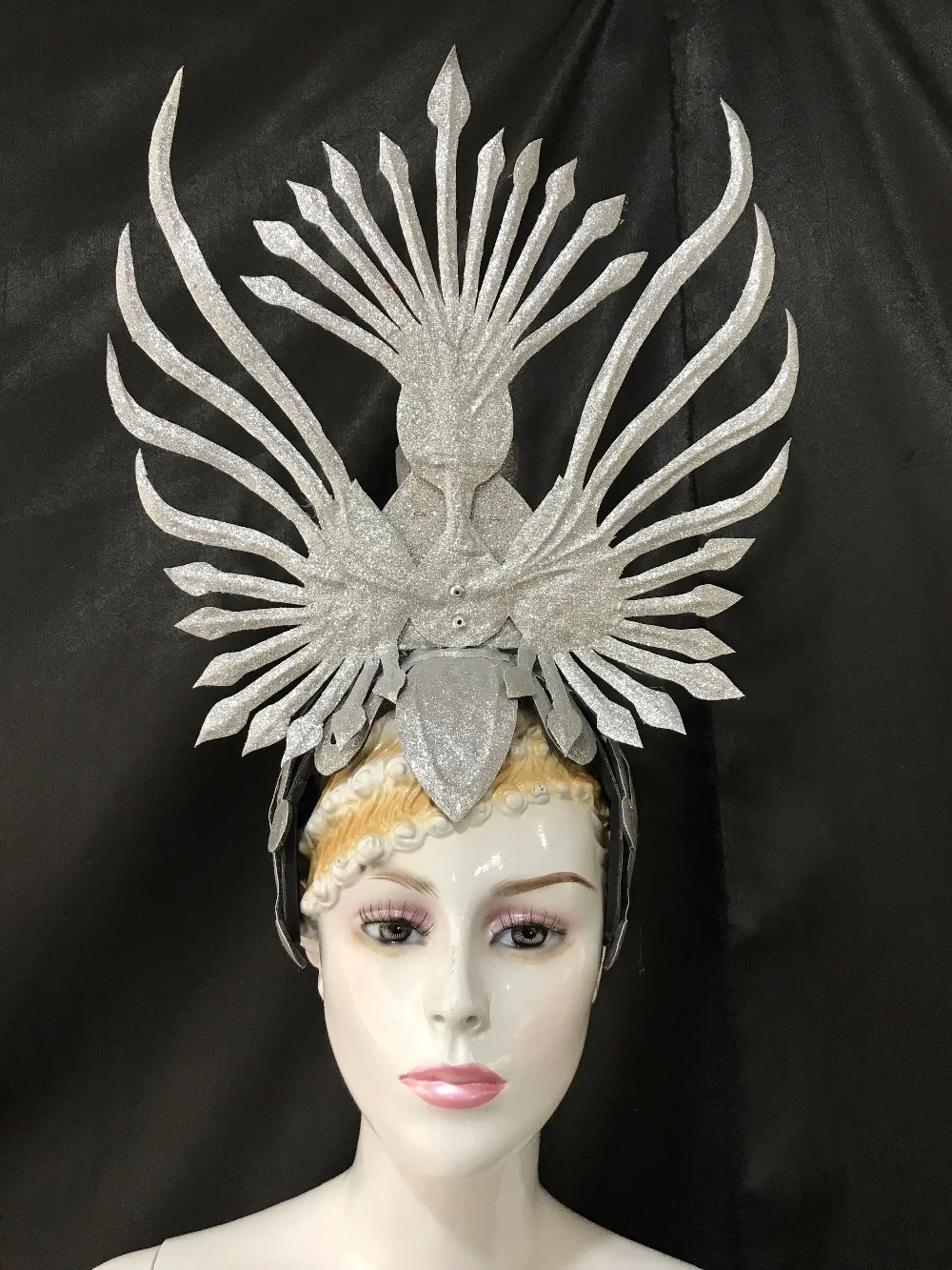 Бразильский Рио Испанский Куба Сантьяго Гавана Венеция Дионисия карнавал Плавающий Костюм Маска Маскарадный костюм самба плюмаж плюме Хедд он.