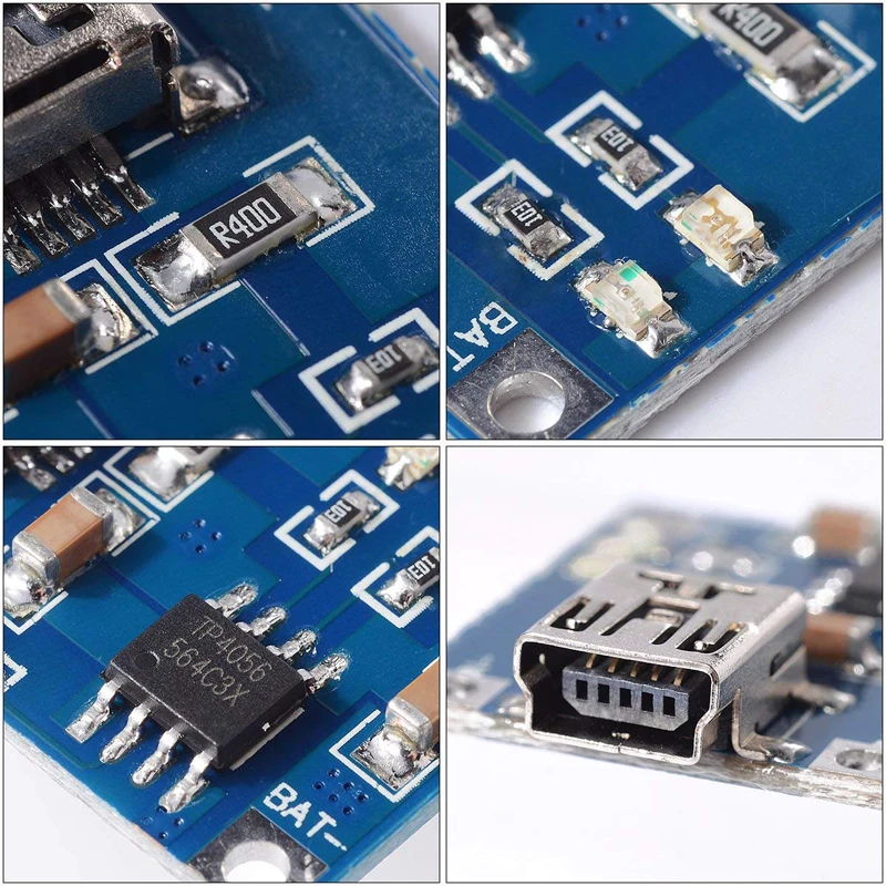 TP4056 5 V/1A Lipo MICRO Mini USB плата для зарядки аккумулятора 18650 зарядное устройство Модуль