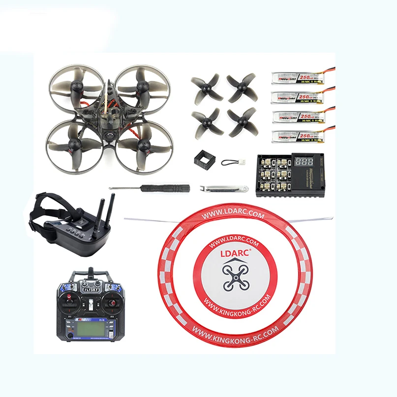 Квадрокоптер Mobula7 V2 RTF 75 мм Crazybee F4 Pro OSD 2S BWhoop FPV Racing Drone Mobula 7 с часами/очками и