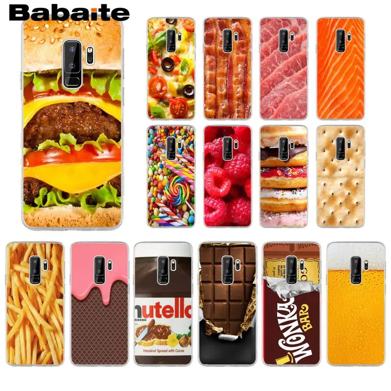 

Babaite Food Chocolate Cookies fries beer Custom Photo Soft Phone Case for Samsung S9 S7 S6 S5 S8 S9 Plus S8 Plus S6 edge