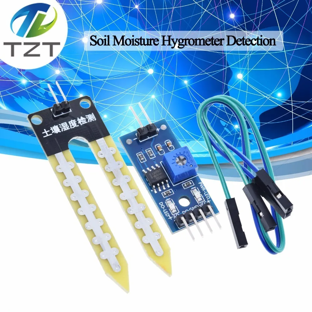 LM393 почвы гигрометр для определения влажности обнаружения Сенсор модуль