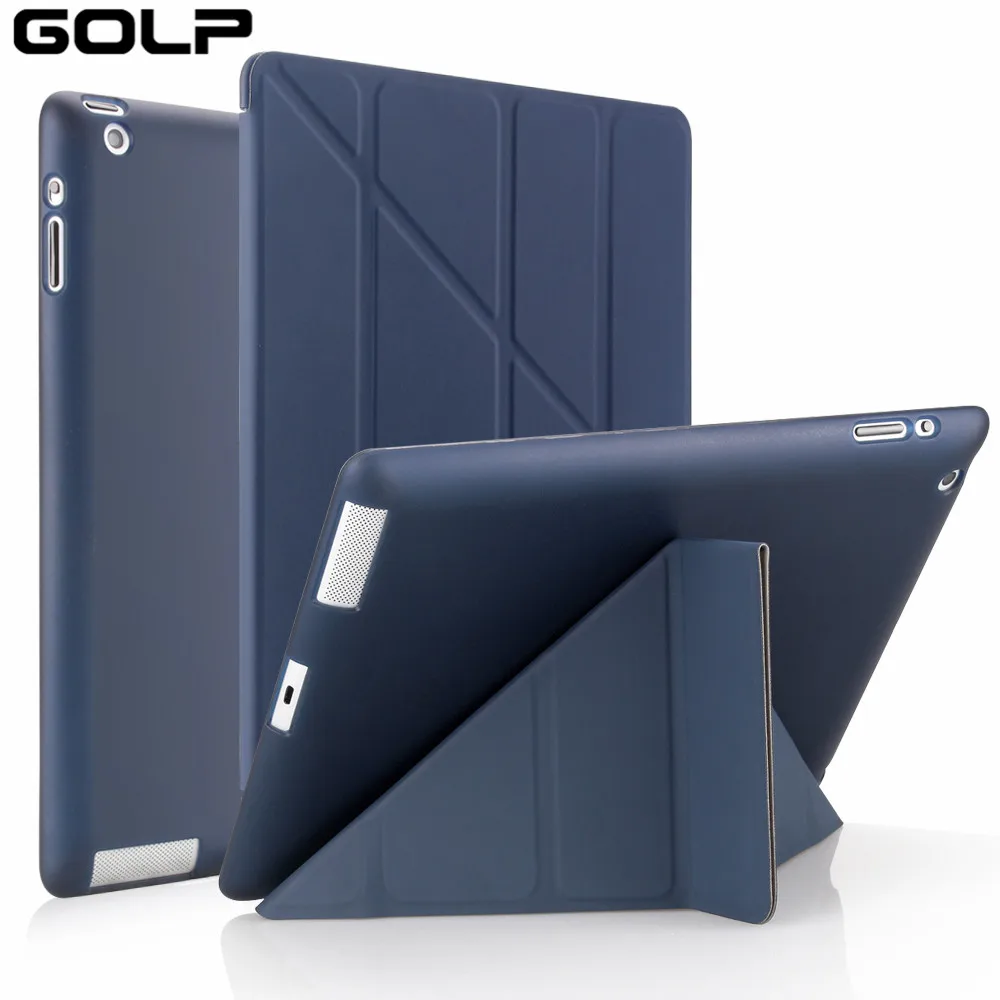 Чехол для Apple ipad 2 3 4, чехол GOLP для нового ipad 2, флип-чехол для ipad 4, смарт-чехол для ipad 3, чехол-подставка