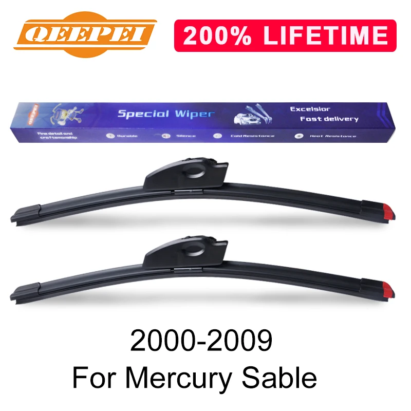 Сменная Щетка стеклоочистителя QEEPEI для Mercury Соболь 2000-2009 силиконовая резина