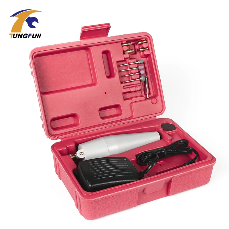 TUNGFULL мини гравер дрель набор Grinder Kit микро электрическая машина маникюр ручная