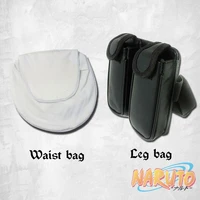 milky way anime ninja bag white waist bag black leg bag cosplay accessories for kakashi hinata naruto characters