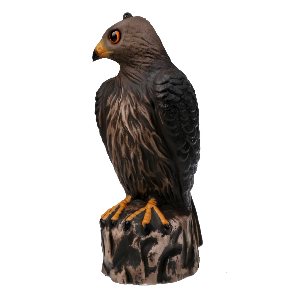 

Lifelike 3D PE Eagle Hunting Decoy Eagle Decoy Bird Scarer Scarecrow Hunting Bait Brown Garden Home Patio Balcony Decor Ornament