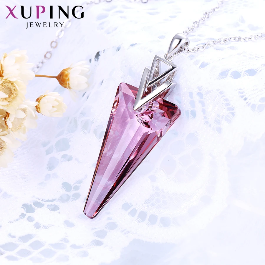 Xuping элегантные каплевидные ожерелья с подвесками кристаллы от Swarovski литературные стили женские подарки на год M3 \ M56-40