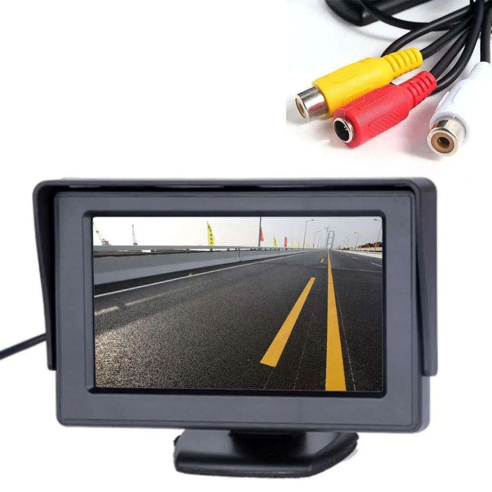2019 ENW 4 3 дюймов складной автомобильный монитор TFT lcd дисплей камера s заднего вида