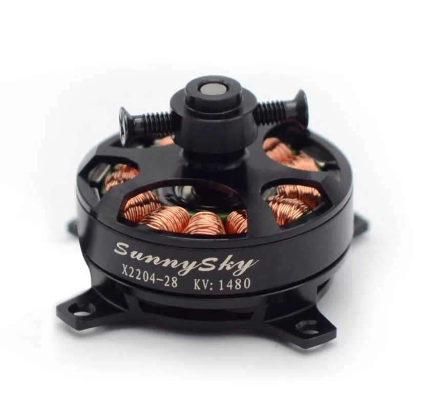 SUNNYSKY X2204 20G 2S 1800KV/1480kv 50W бесщеточный двигатель 340g тяга HD8040 9047 prop|Детали и