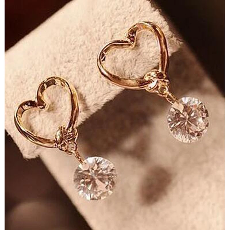 Женские двусторонние серьги гвоздики с жемчугом кристаллами и цветами массивное