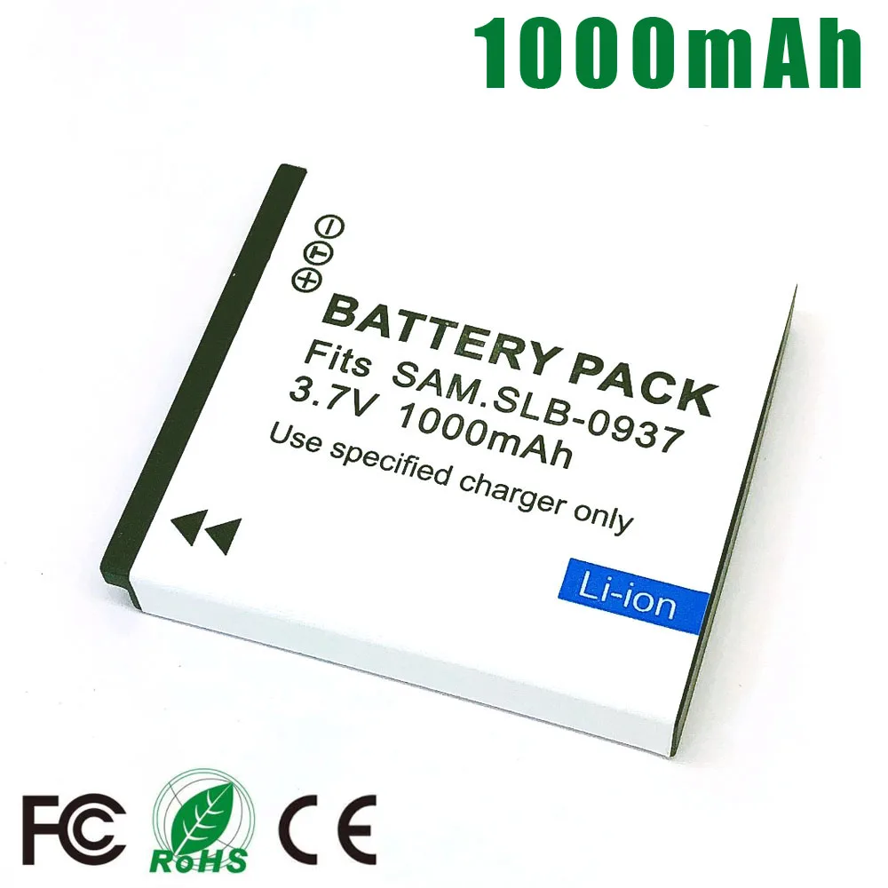 Аккумулятор SLB-0937 SLB0937 SLB 0937 для цифровой камеры Samsung Digimax CL5 CL50 L730 L830 NV4 i8 PL10 ST10 bateria |