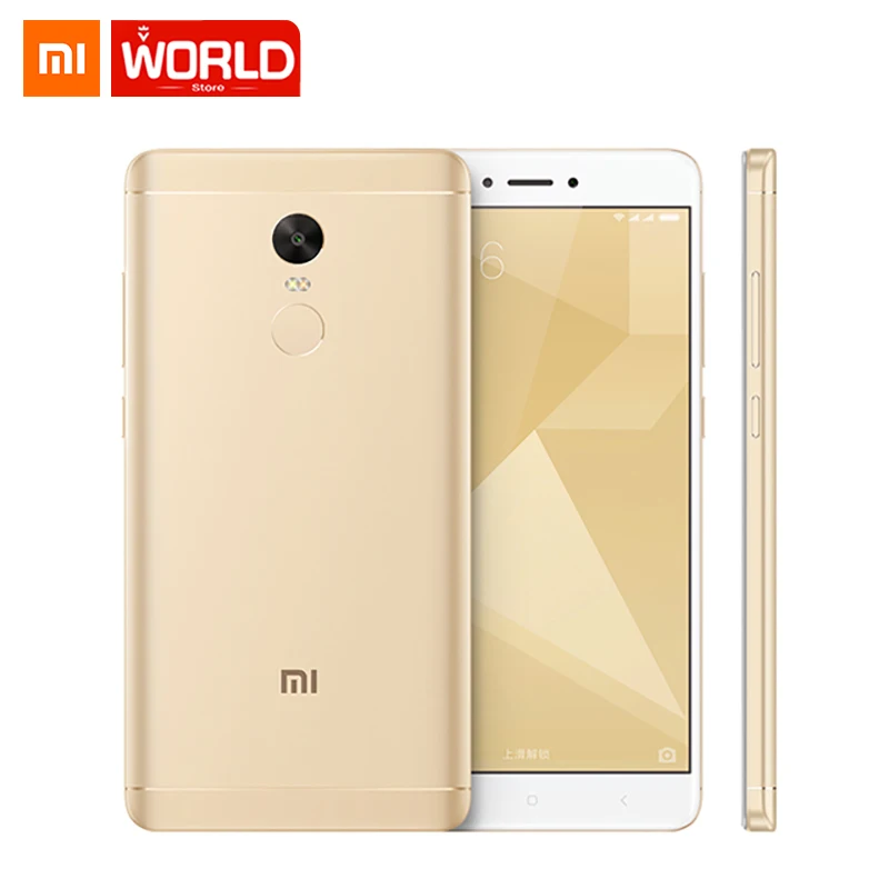 Оригинальный Xiaomi Redmi Note 4X Мобильный телефон 5 "FHD 4 ГБ Оперативная память 64