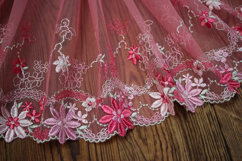 6 5 дюйма 17 см wide-2yards/лот DIY ремесло Коралловая Роза + розовый ледяной зеленый