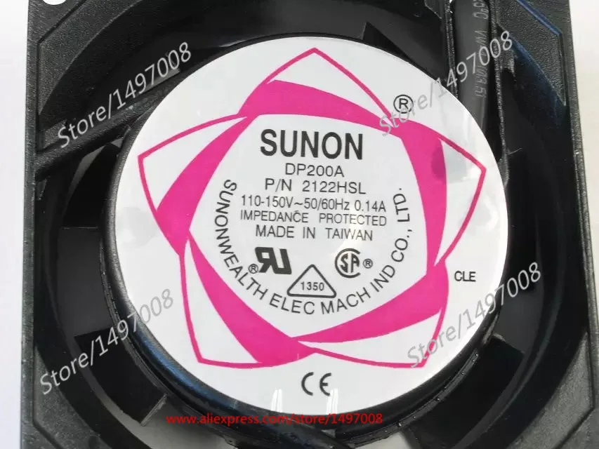 SUNON DP200A P/N 2122HSL AC 110-150V 0.14A 80x80x25 мм вентилятор охлаждения сервера