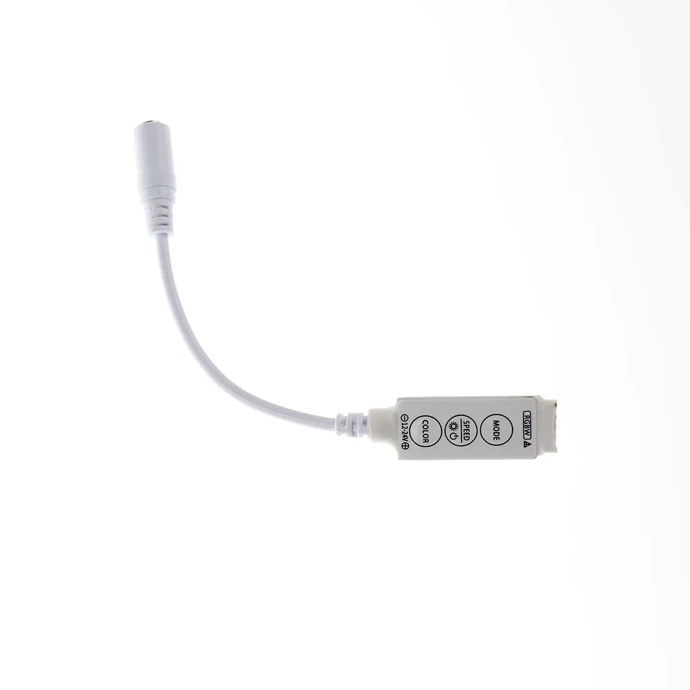DC12V 3 клавиши мини rgbw led контроллер Диммер с DC гнездовой вилкой для RGBW/RGBWW