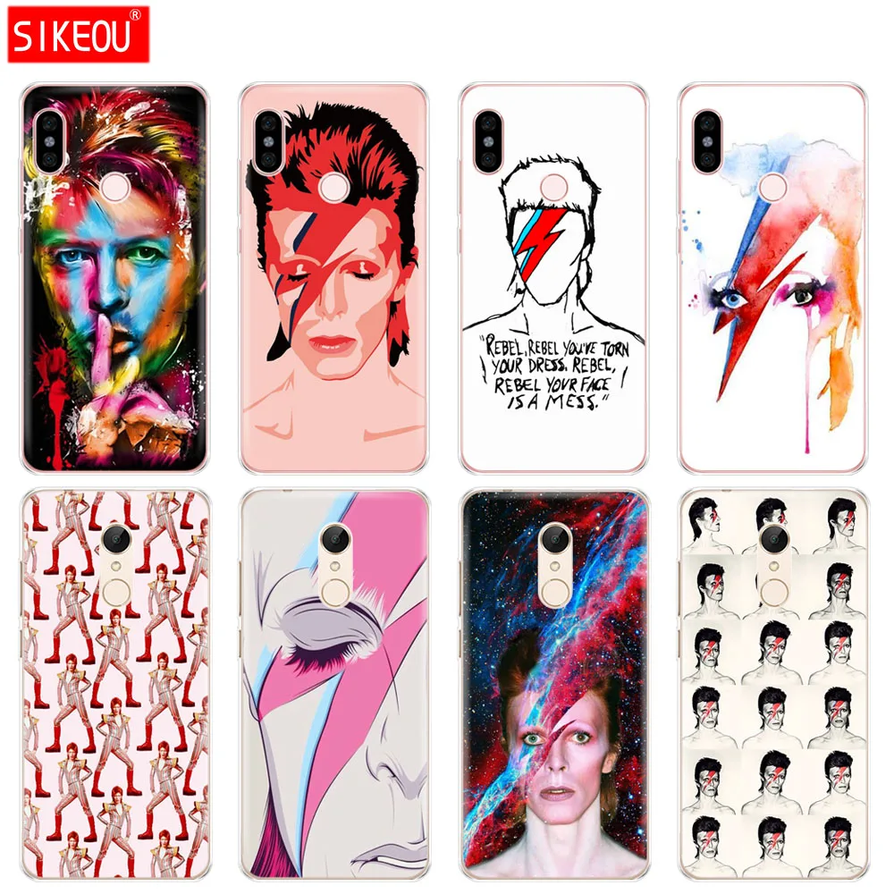 Силиконовый чехол для телефона Xiaomi redmi 5 4 1s 2 3 3s pro PLUS note 4X 4A 5A David Bowie Art|Бамперы| |