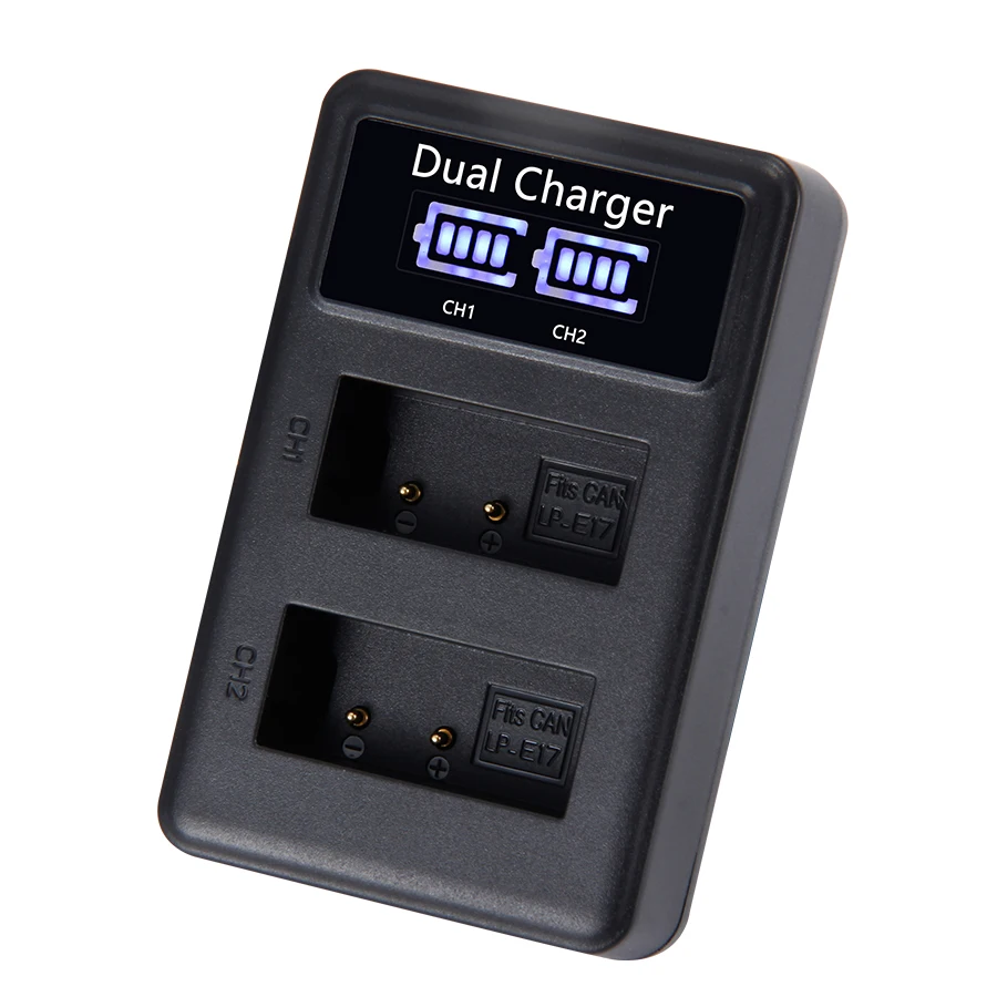 Mamen 2 шт. LP-E17 LPE17 LP E17 цифровой батарейный блок+ USB ЖК-дисплей двойной Зарядное устройство для цифровой однообъективной зеркальной камеры Canon EOS M3 M5 M6 поцелуй X8i 750D 760D T6i T6s 800D