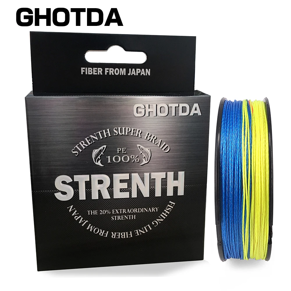 Новинка GHOTDA 100 м многонитевая леска 20LB-88LB PE супер сильная плетеная для рыбалки 8x